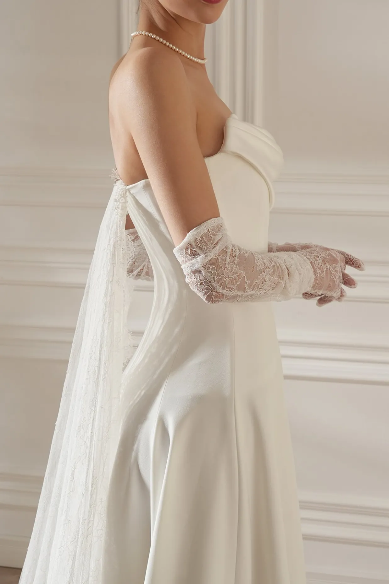 Salma Long Dress In Off-White