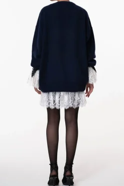 Sariel Cashmere and Silk-blend Sweater In Blue