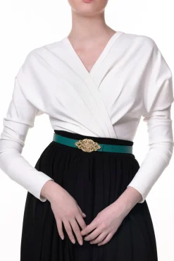 Sofia Stretchy Top In Ivory