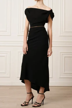 Sylvie Midi Dress In Black