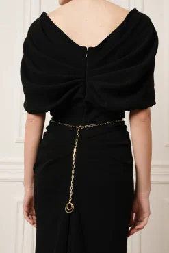 Sylvie Midi Dress In Black
