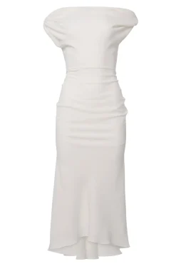 Sylvie Midi Dress In Off-White