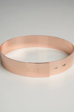 Xenis Full Metal Belt In Rose Gold-Plated