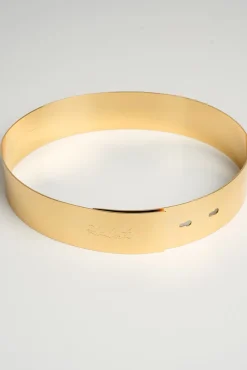 Xenis Full Metal Belt In Gold-Plated