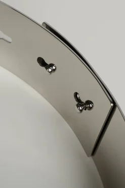 Xenis Full Metal Belt In Silver-tone