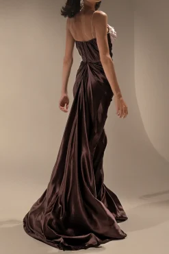 Zahra Dress In huckleberry-Blush