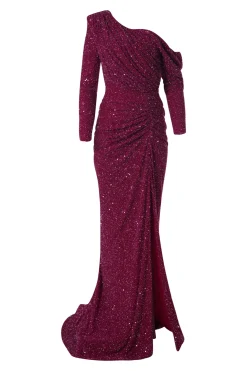 Zeina Dress In Sour-Cherry